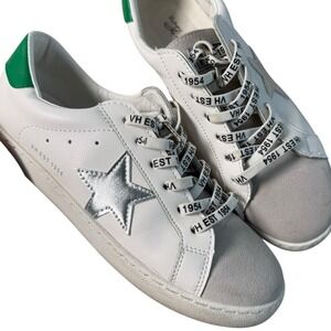 New Vintage Havana Epic Bianca White Gray Green Leather‎ Casual Sneakers Women 8